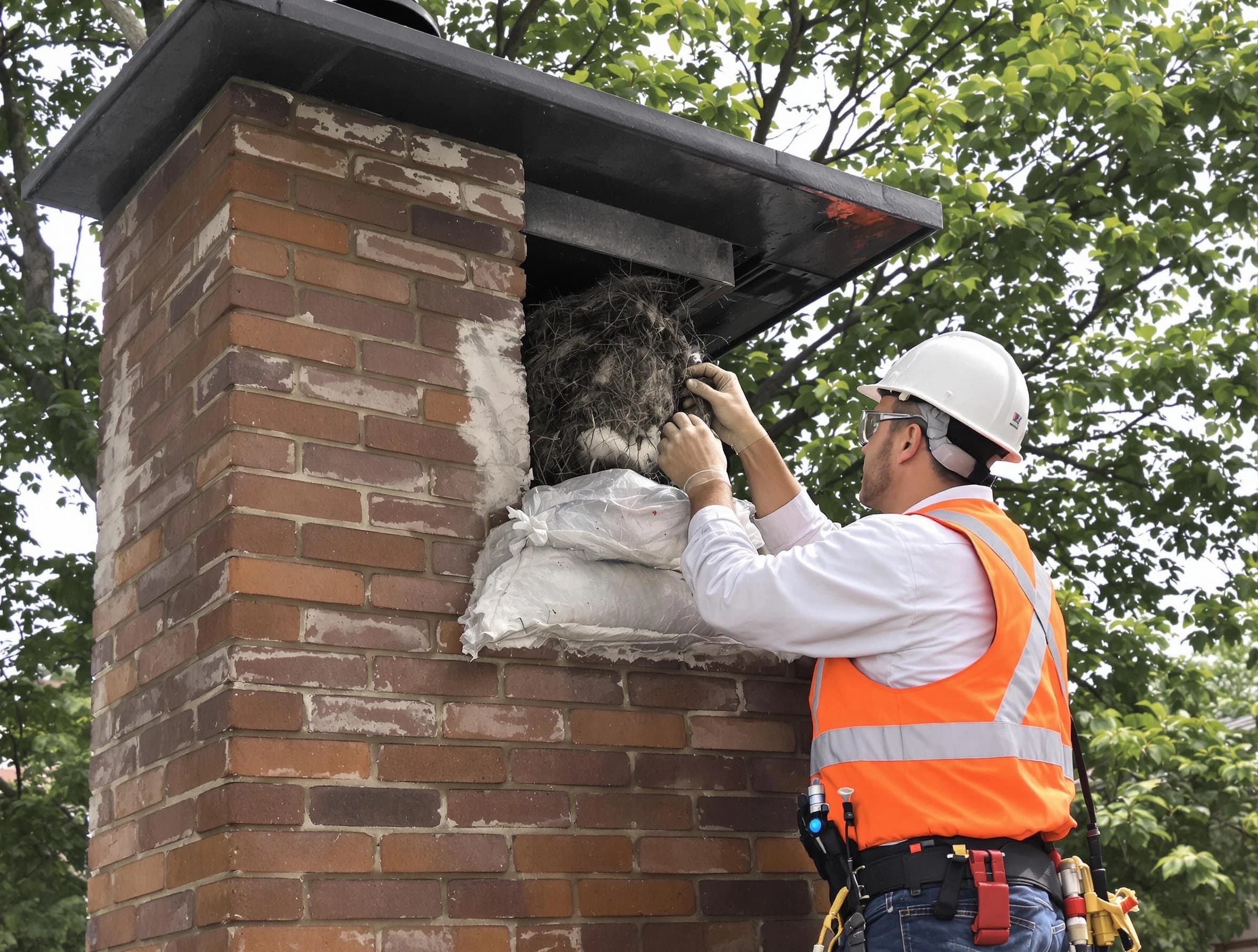 Humane removal of debris and animals by Montrose Chimney Sweep in Montrose, VA