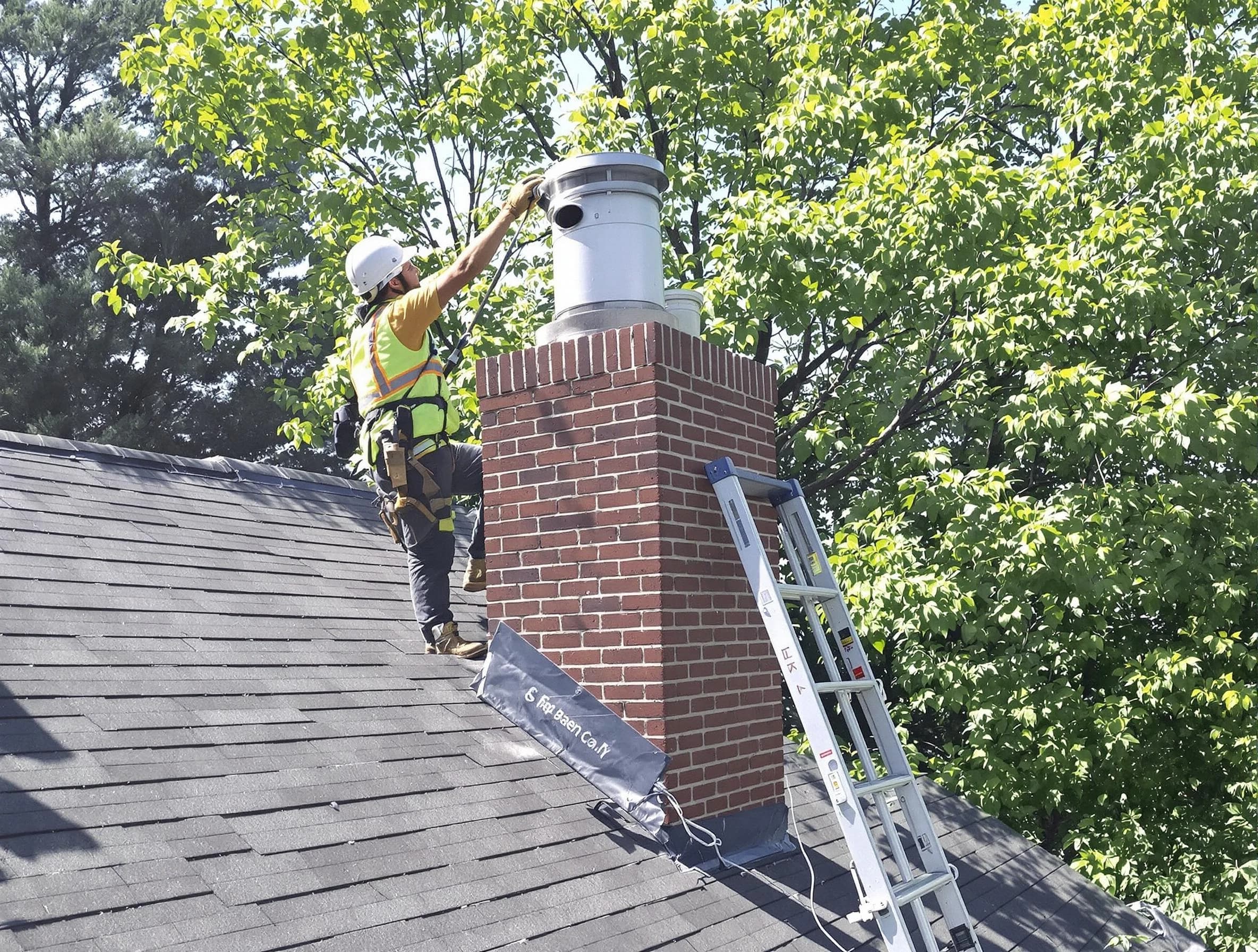 Chimney liner inspection by Montrose Chimney Sweep in Montrose, VA