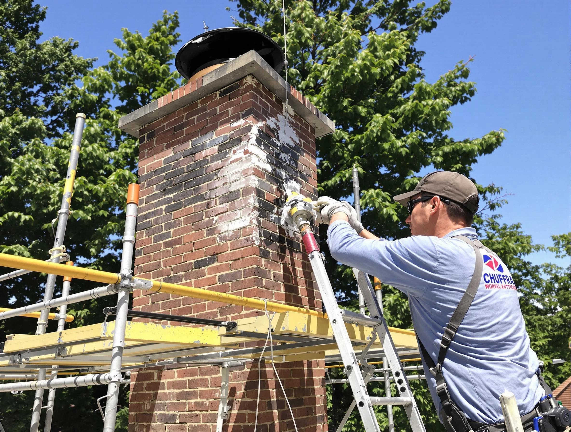 Structural chimney repair by Montrose Chimney Sweep in Montrose, VA