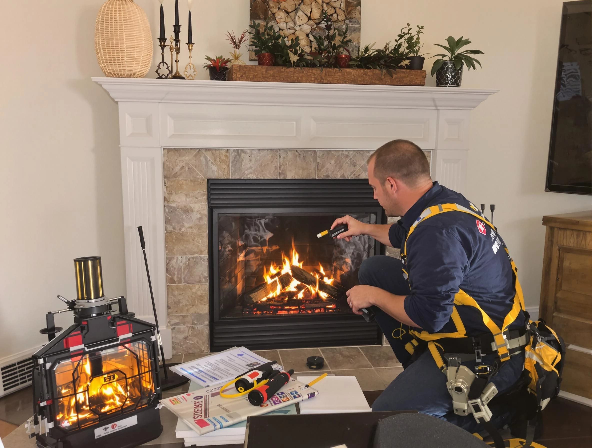 Safety-focused fireplace inspection by Montrose Chimney Sweep in Montrose, VA
