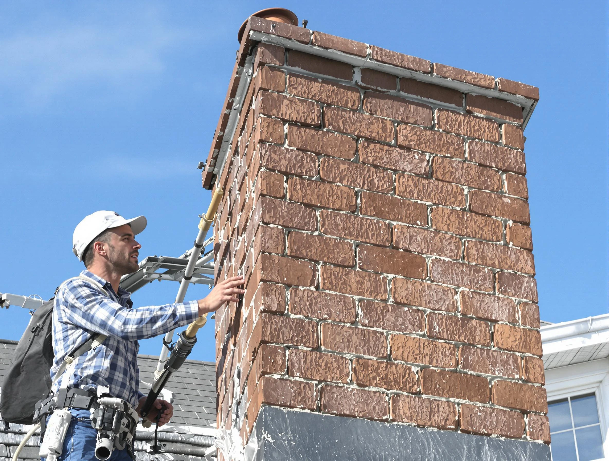 Brickwork for a chimney rebuild by Montrose Chimney Sweep in Montrose, VA
