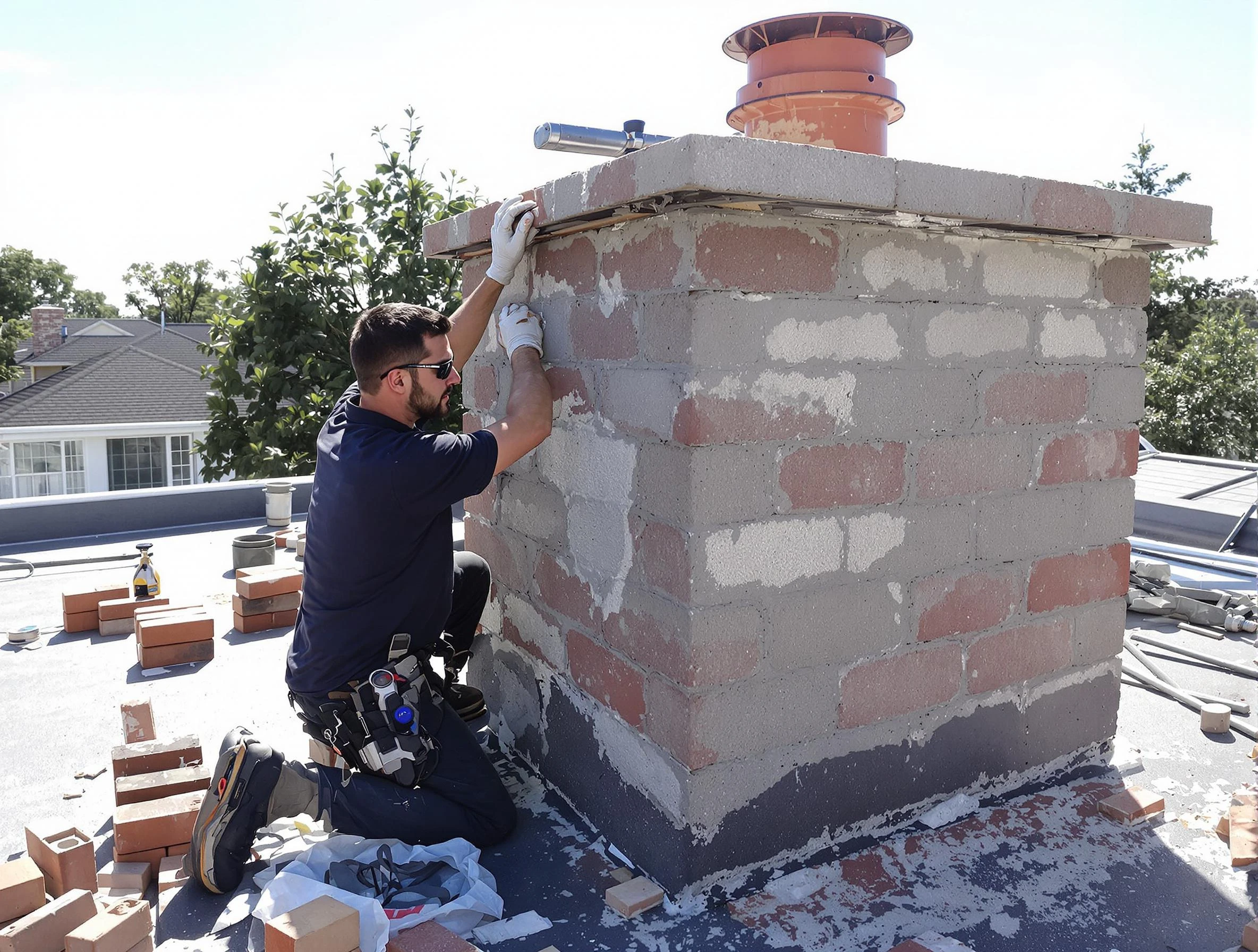 Advanced chimney repair process by Montrose Chimney Sweep in Montrose, VA
